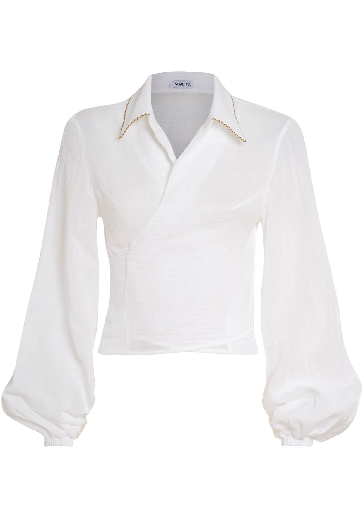 White Mimi Wrap Top