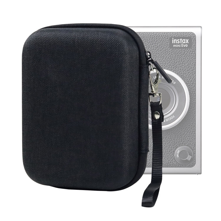 Hard Case Box Storage Bag for FUJIFILM Instax mini EVO, Fabric Pattern Black, Fabric Pattern Grey - Fabric Pattern Black Black