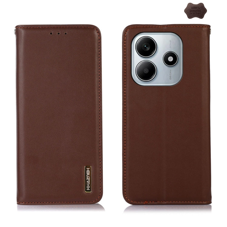 KHAZNEH Nappa Top Layer Cowhide Leather Phone Case, For Redmi Note Pro G, For Redmi C G - For Redmi Note G Black