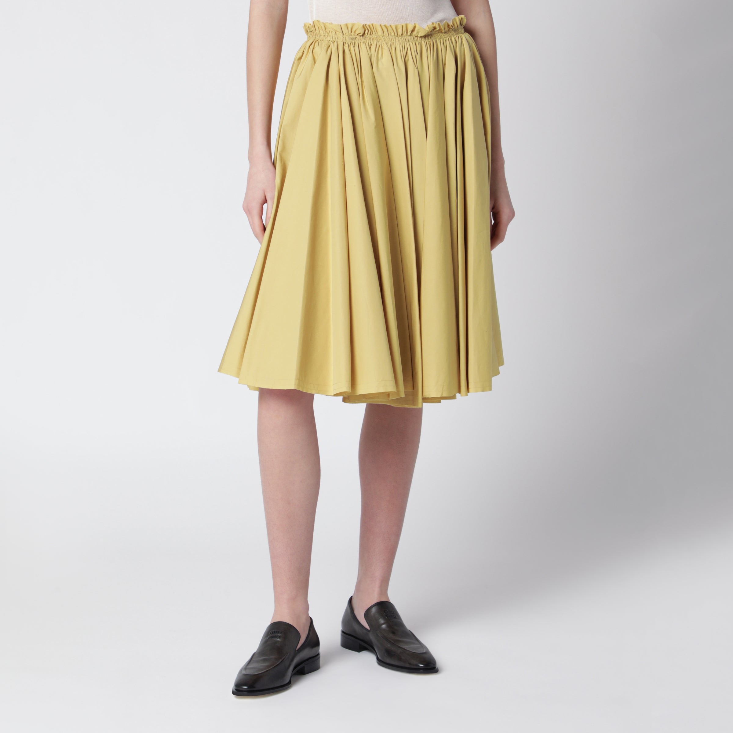 Pastel yellow cotton skirt