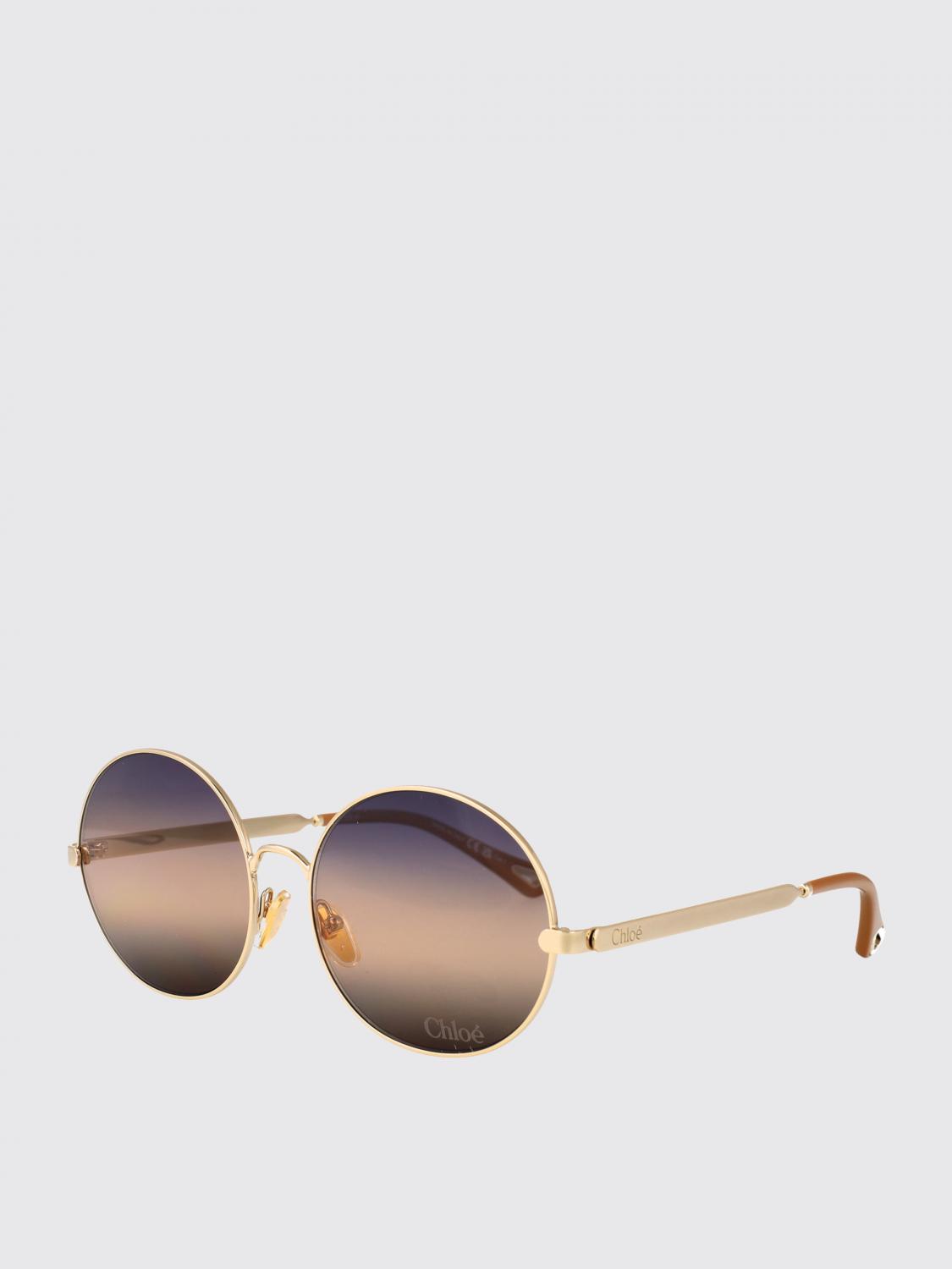 CHLOÉ Sunglasses Woman color Yellow Gold