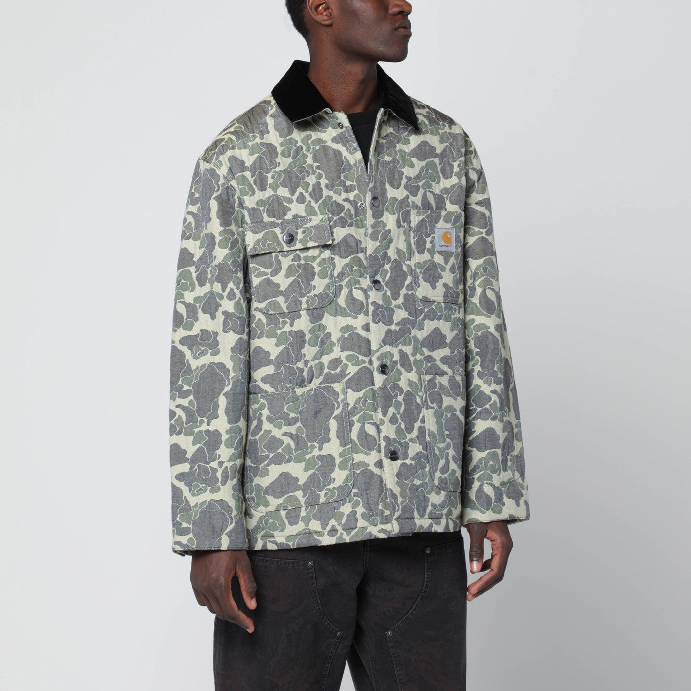 Tapestry Chore Coat Camo Duck Jacquard, GreenTobacco