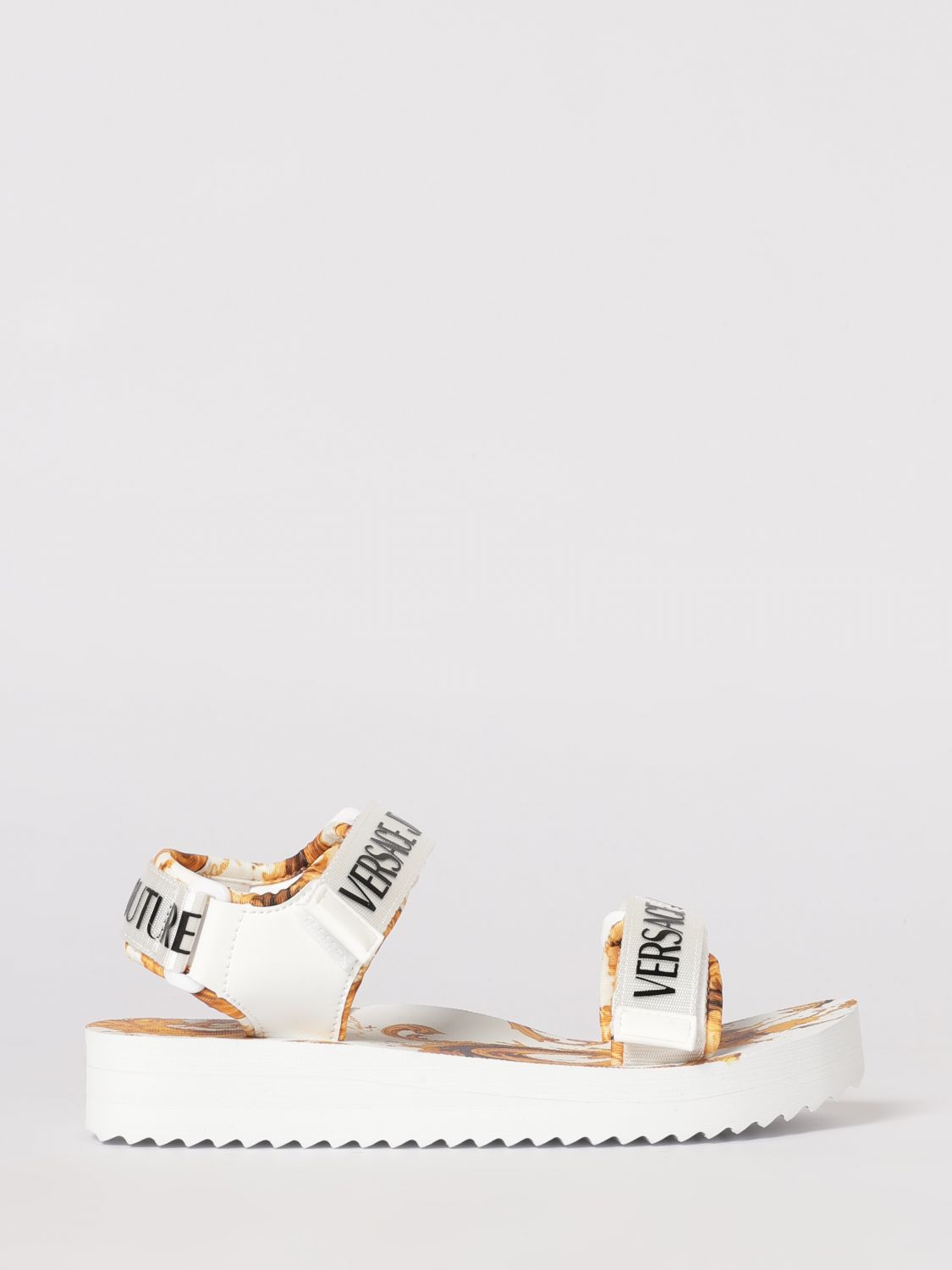 VERSACE JEANS COUTURE Heeled Sandal Woman color White