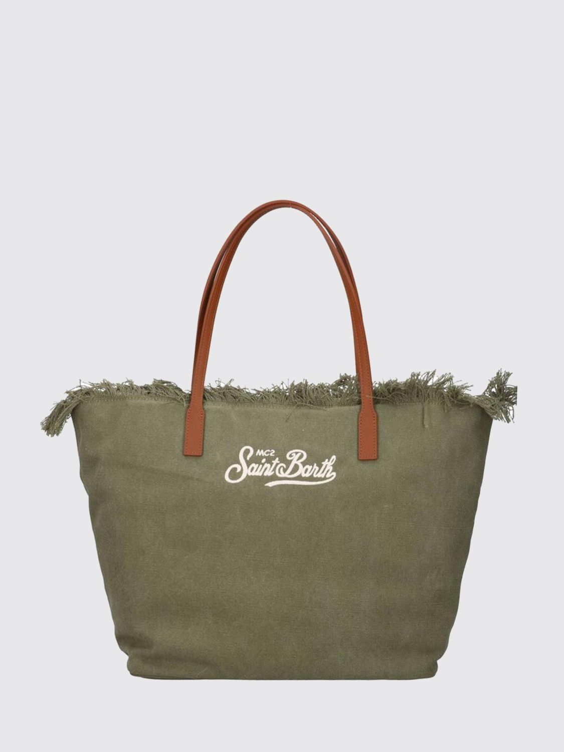 MC SAINT BARTH Tote Bag Woman color Green