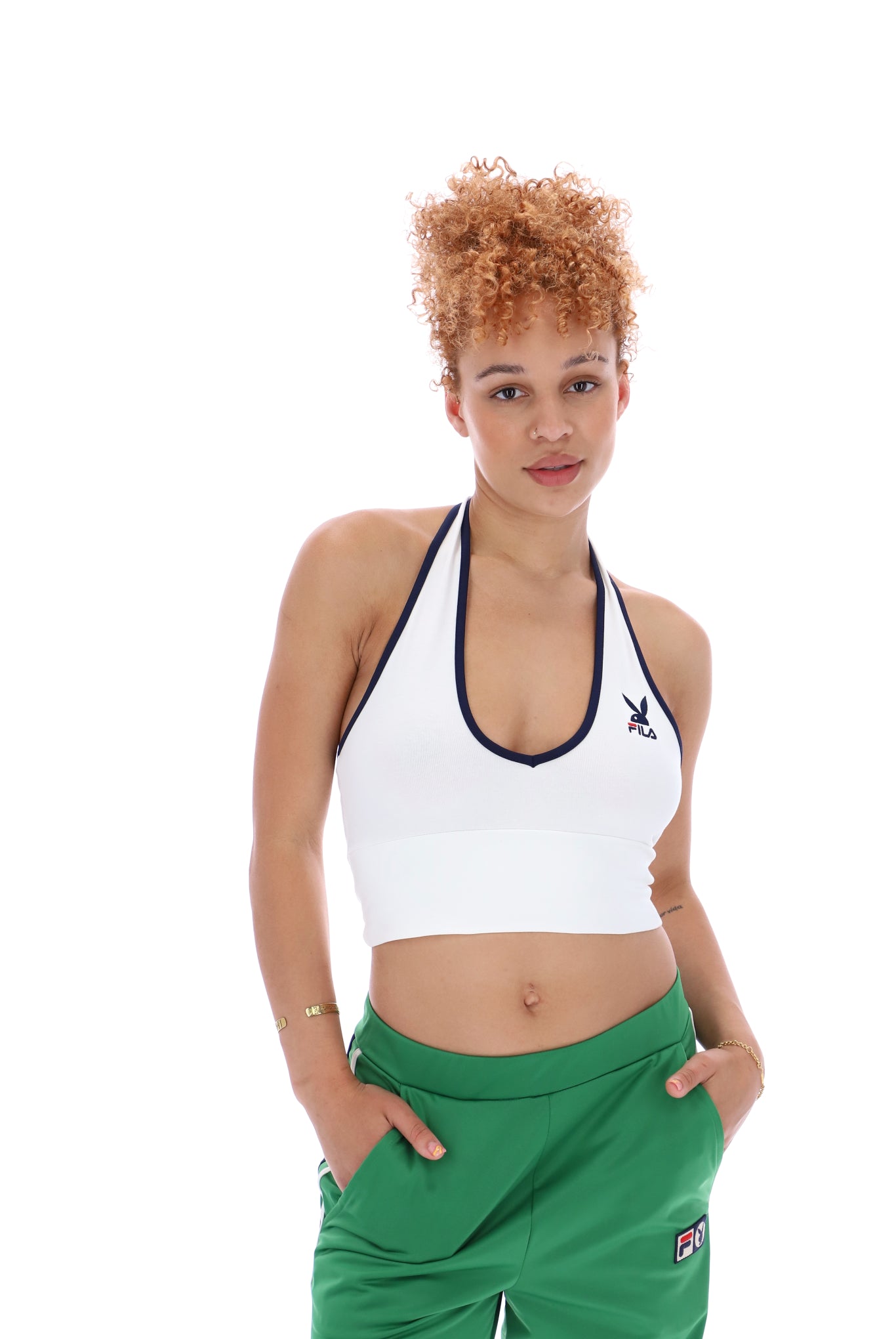 PLAYBOY x FILA Halter Neck Top