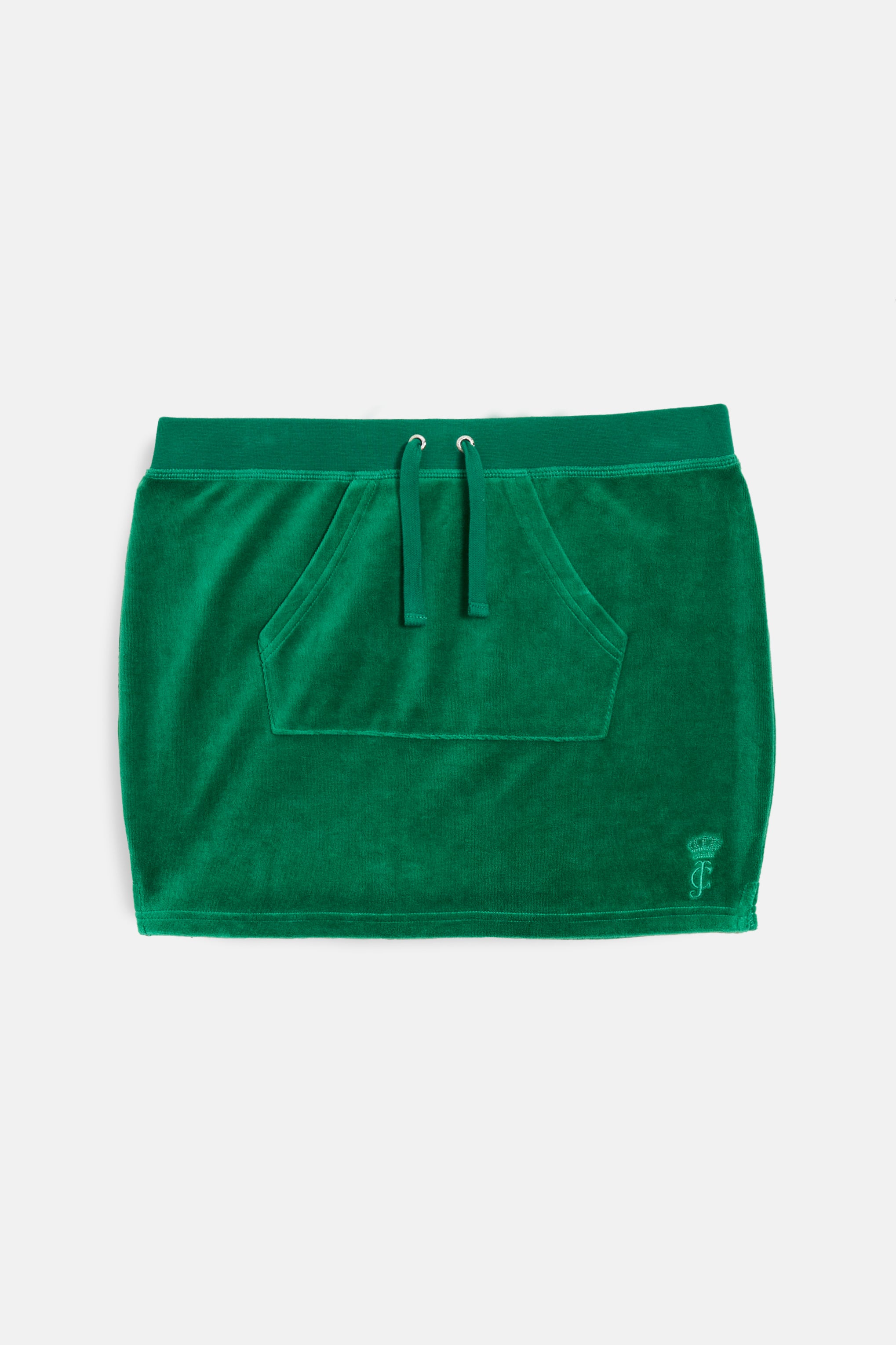 ULTRAMARINE BAMBOO VELOUR HERITAGE MINI SKIRT - XX Green