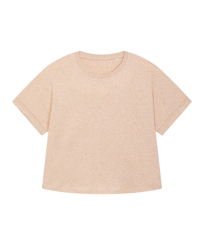 Organic Oversized Dolman Sleeve shirt - M Heather Rainbow