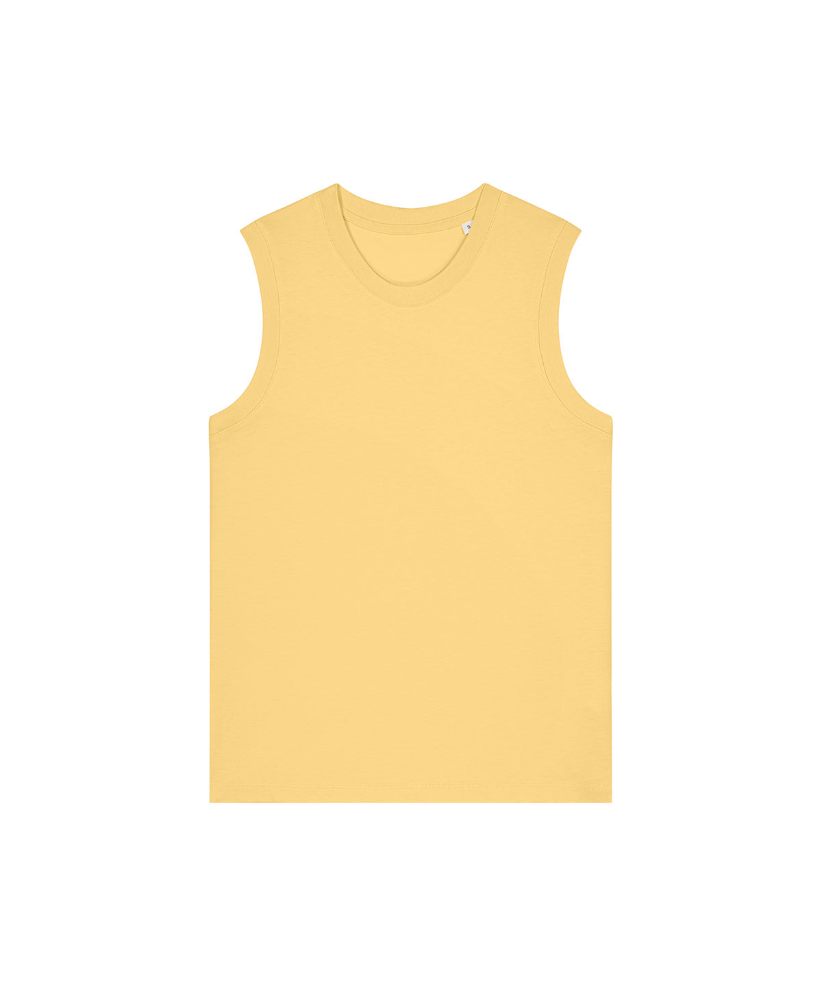 Organic High Neck Tank Top: Womens - Viva Yellow
