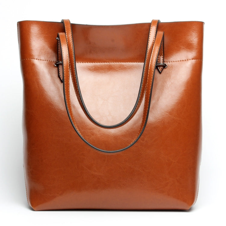 L Trendy Casual Tote Bag Shoulder Women Bag, Retro Brown Horizontal Version, Vintage Wine Red Horizontal Version, Retro Black