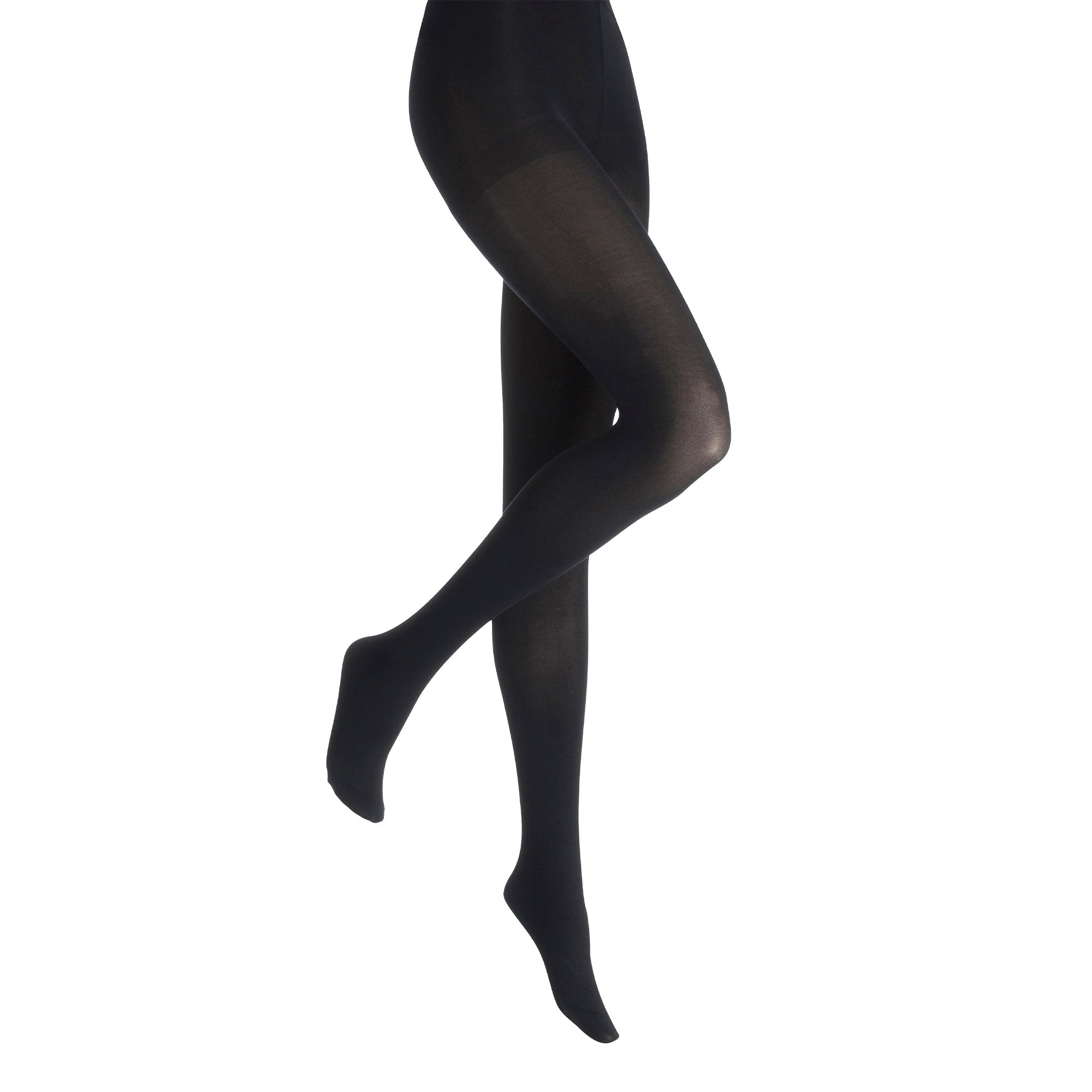 Pack Ladies Denier Opaque Tights - Soft Stretchy Everyday Coverage - X Large Black