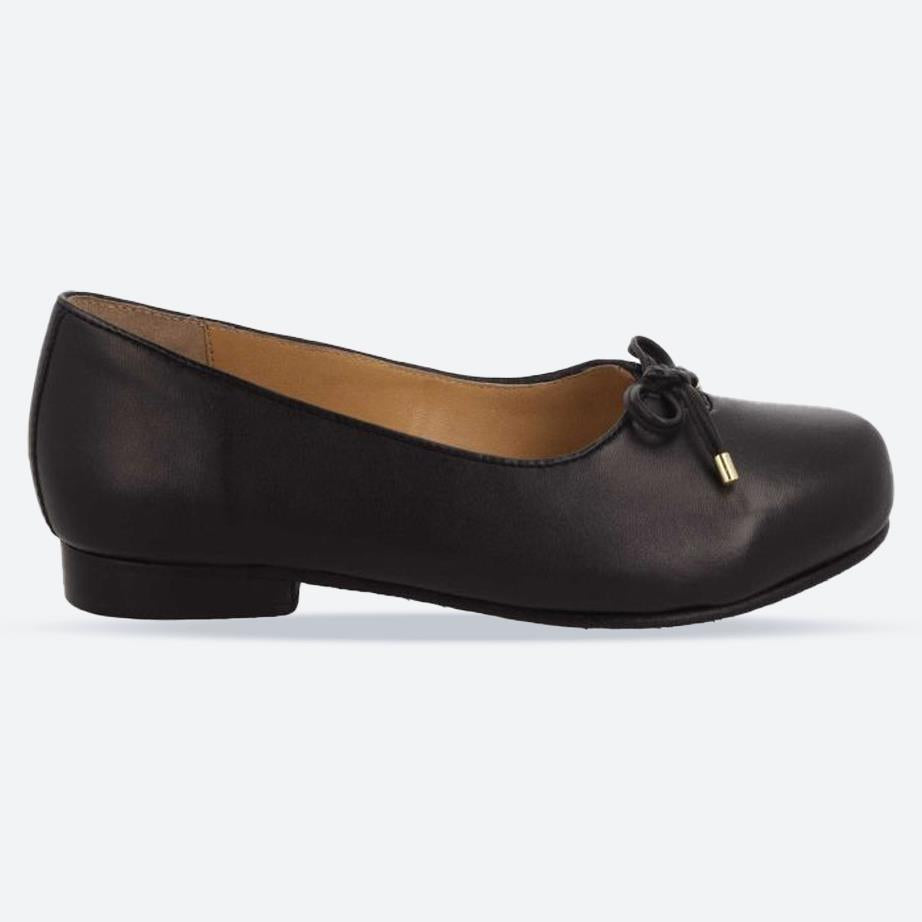 Women's Wide Fit DB Magnolia Loafers, Black Leather V E - E