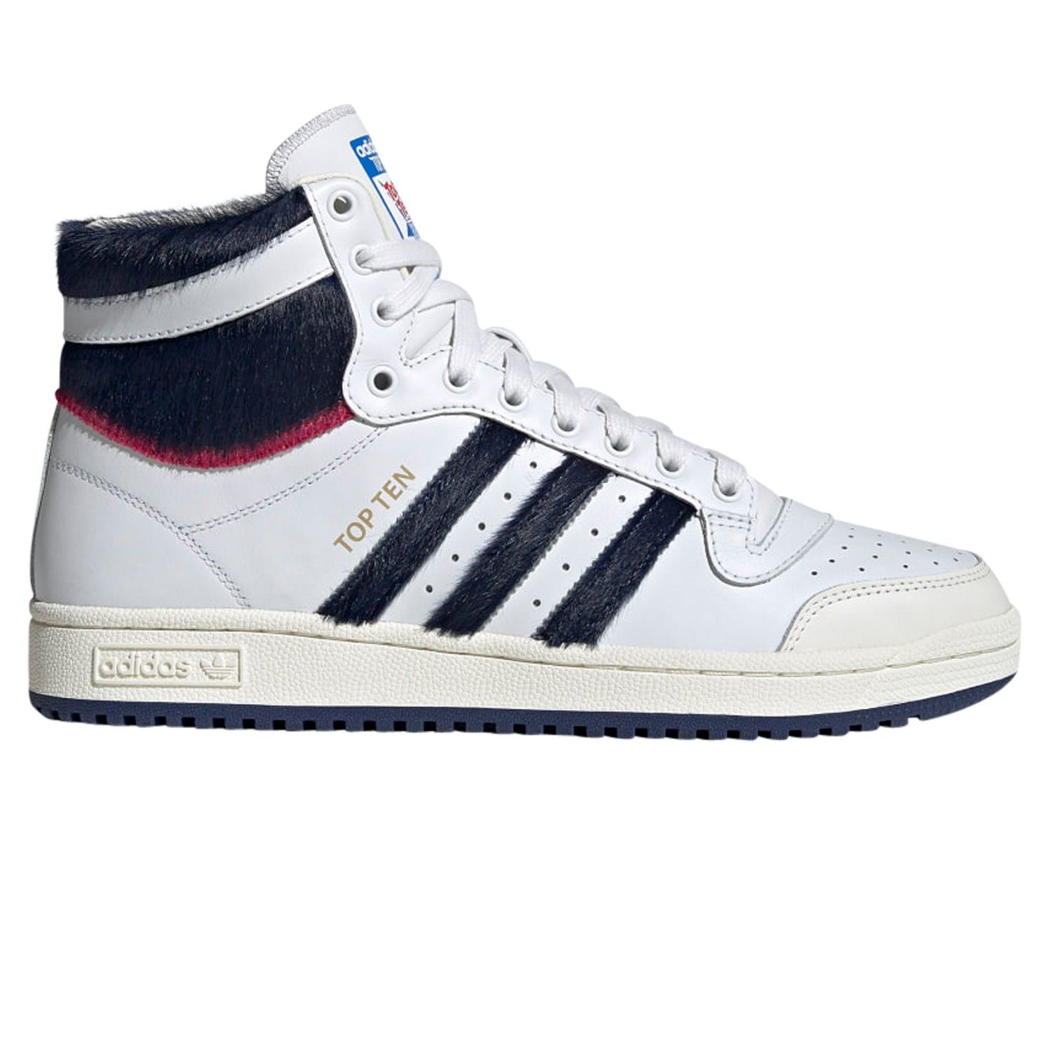 adidas Originals Top Ten Trainers - White & Faux - White