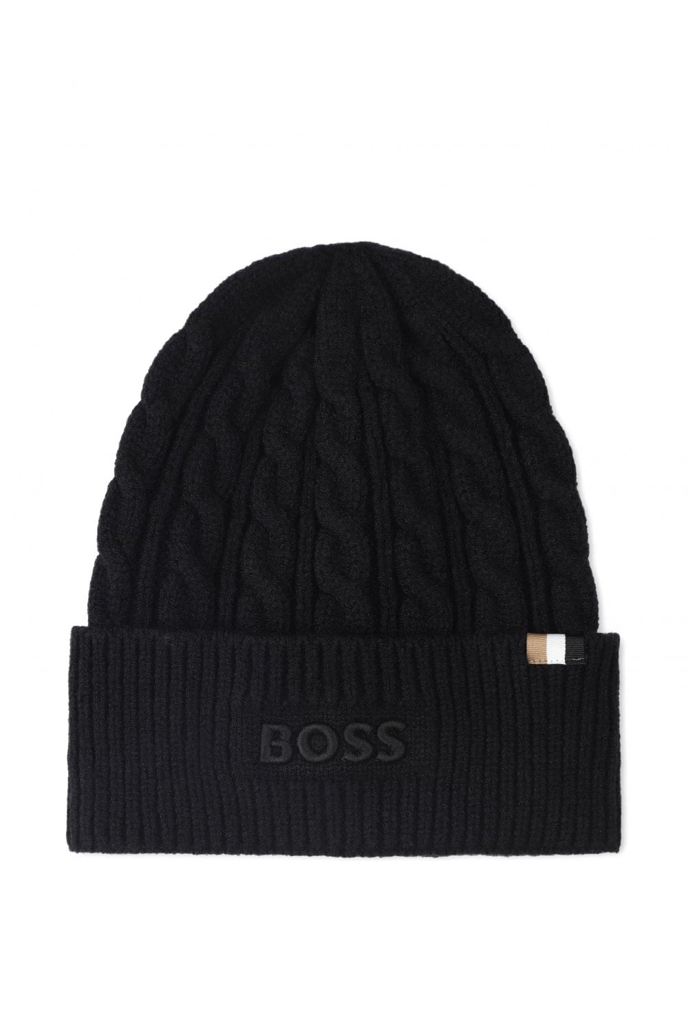 BOSS KIDS KIDS TAB LOGO WOOL HAT Size: T, colour: BLACK