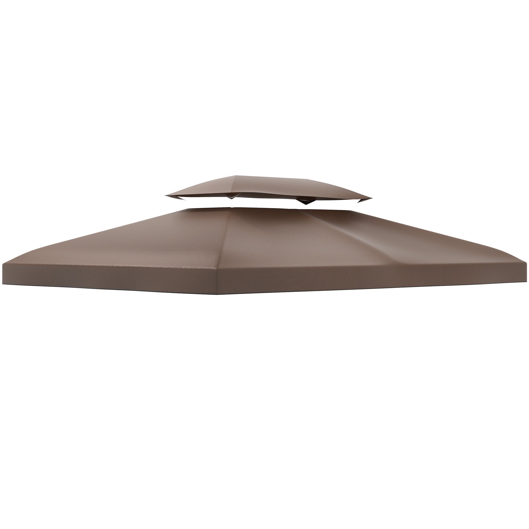 MCL xm Gazebo Replacement Roof Canopy Tier Top UV Cover Garden Patio Outdoor Sun Awning Shelters, Brown