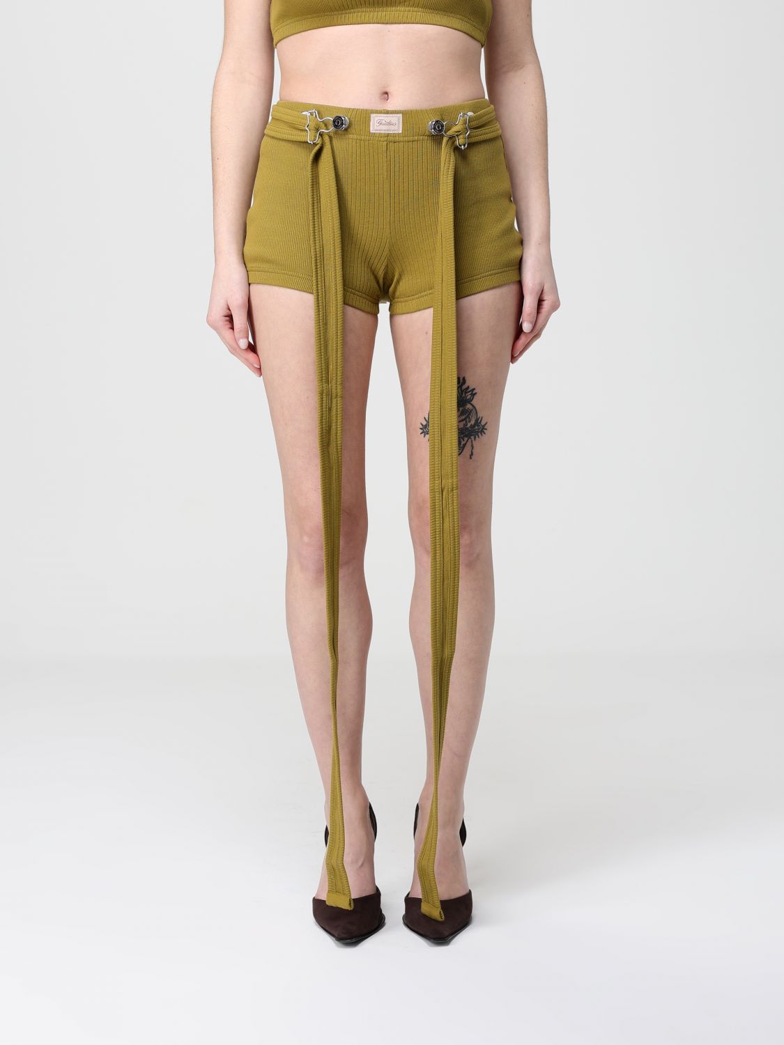 JEAN PAUL GAULTIER Shorts Woman color Green