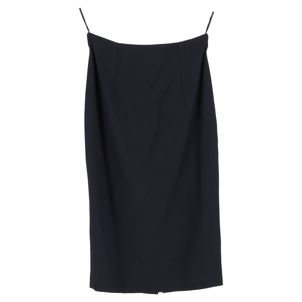 Alexander McQueen Women's Preloved Pencil Skirt in Black Polyester