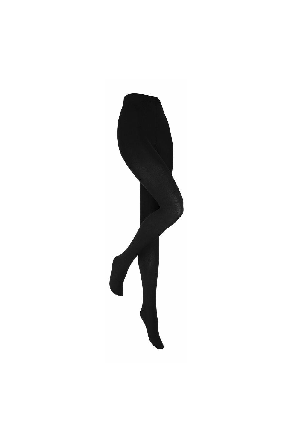 Heat Holders Thick Winter Warm Fleece Lined Thermal Tights In Black