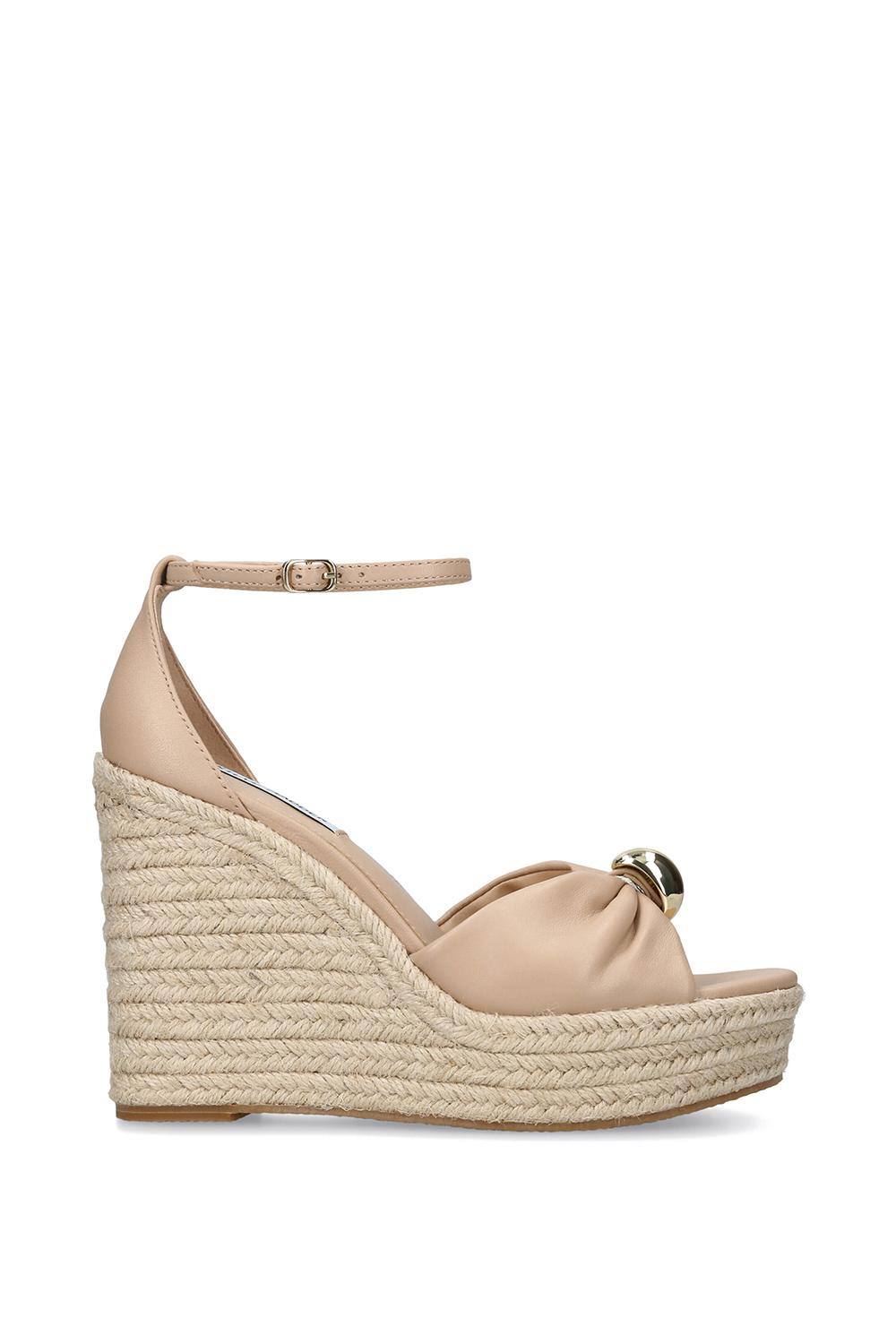 STEVE MADDEN Women's 'Taliya Pale Pink' Leather Sandals in Pale Pink