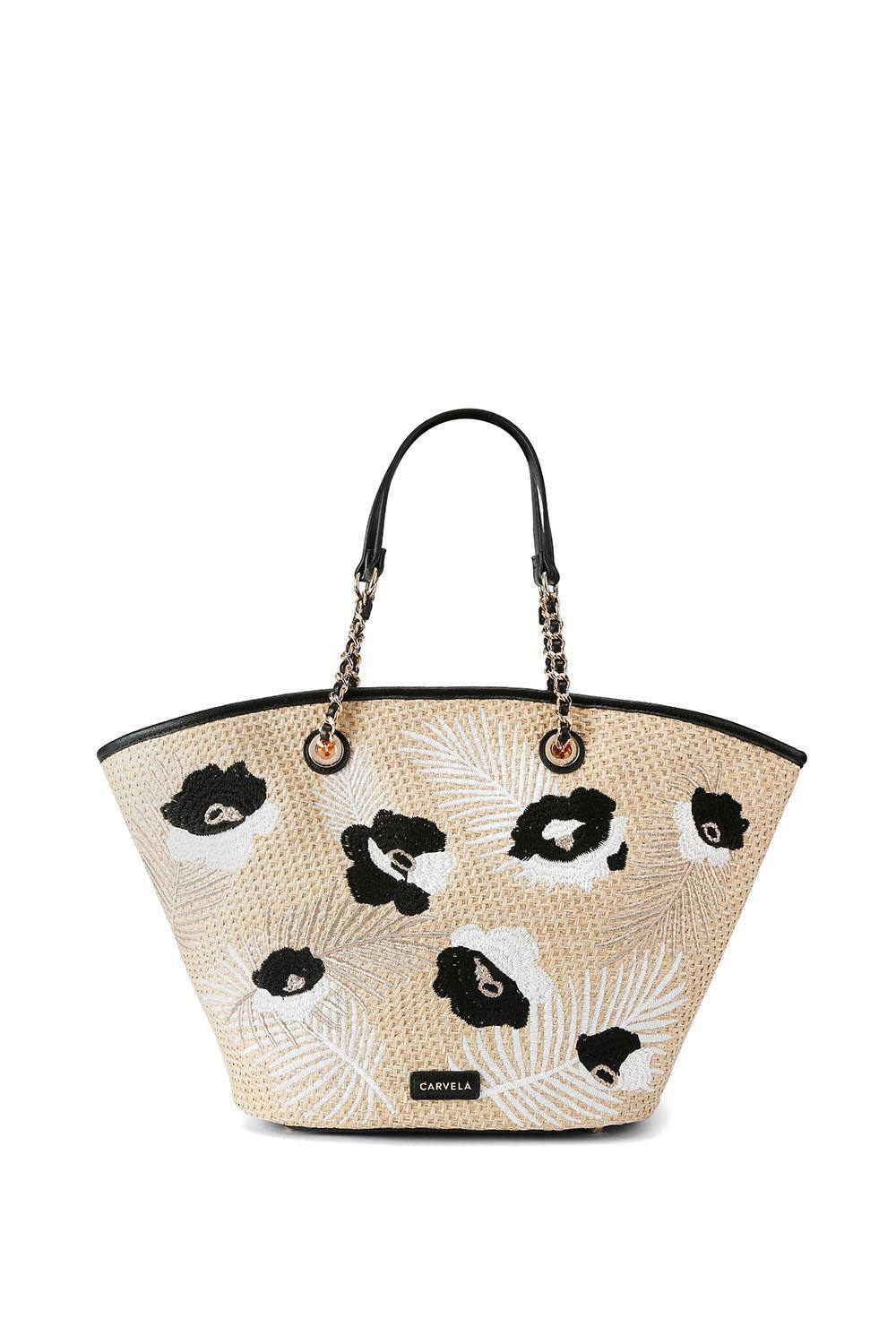 Carvela 'giorgia Flower Tote' Bag In Natural