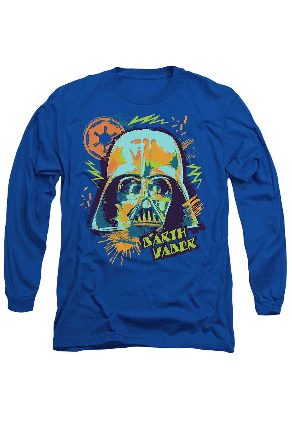 Star Wars S Vader Long Sleeve Shirt, Royal