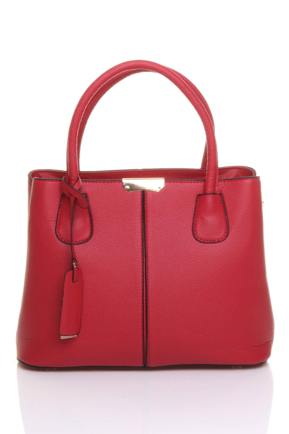 Ajvani Casual Everyday Detachable Strap Crossbody Shoulder Tote Bag In Red