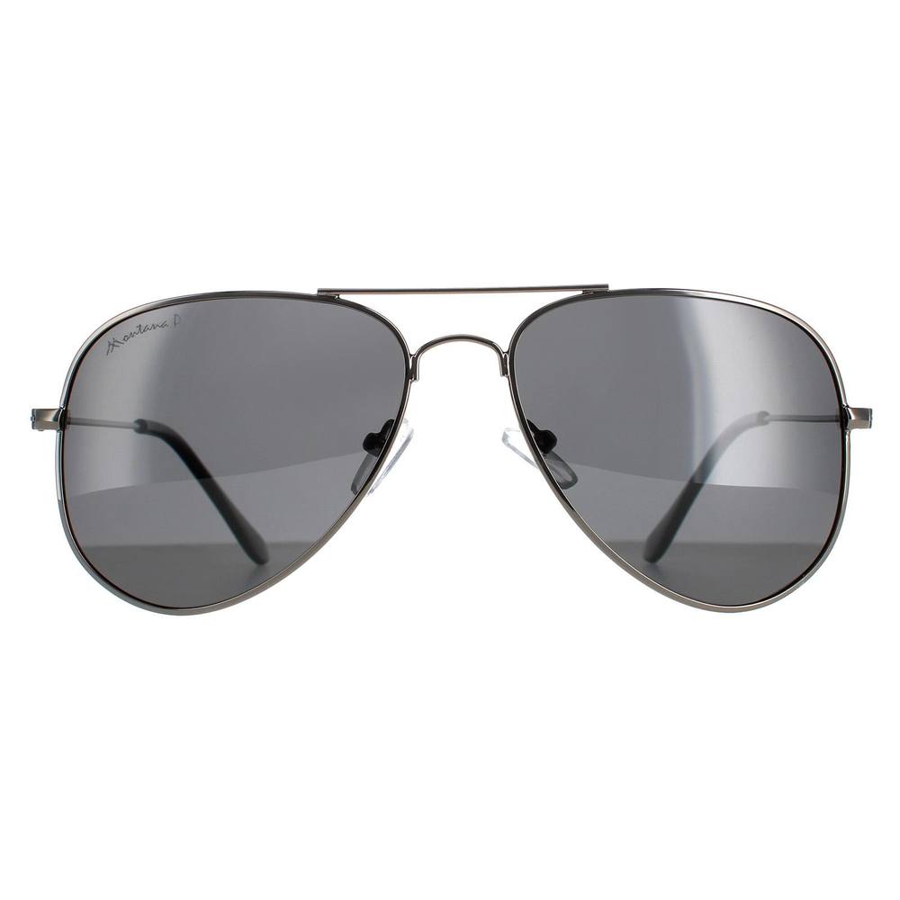 montana Unisex Aviator Gunmetal Smoke Grey Polarized MP Sunglasses