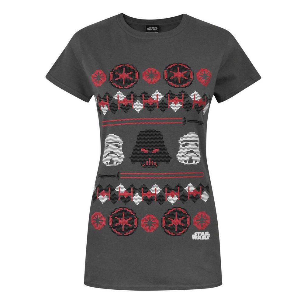 Star Wars Short Sleeved Shirt | Womens Charcoal