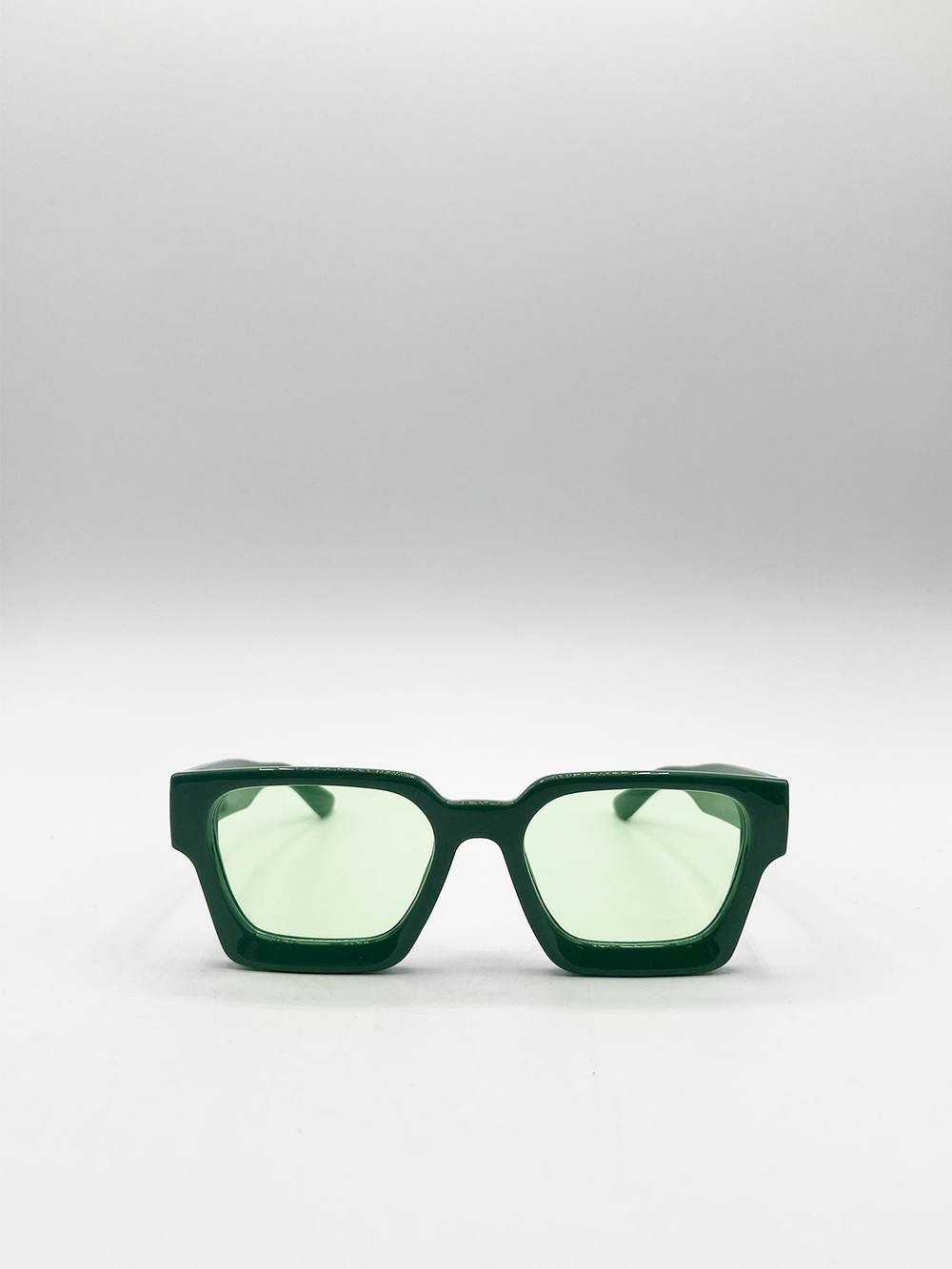 Svnx Square Retro Mint Green Sunglasses