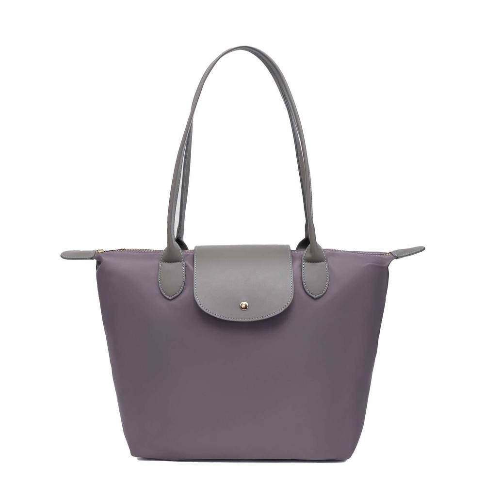 Kitise Sturdy Lightweight Stylish Large Handle Tote Bag In Dark Grey
