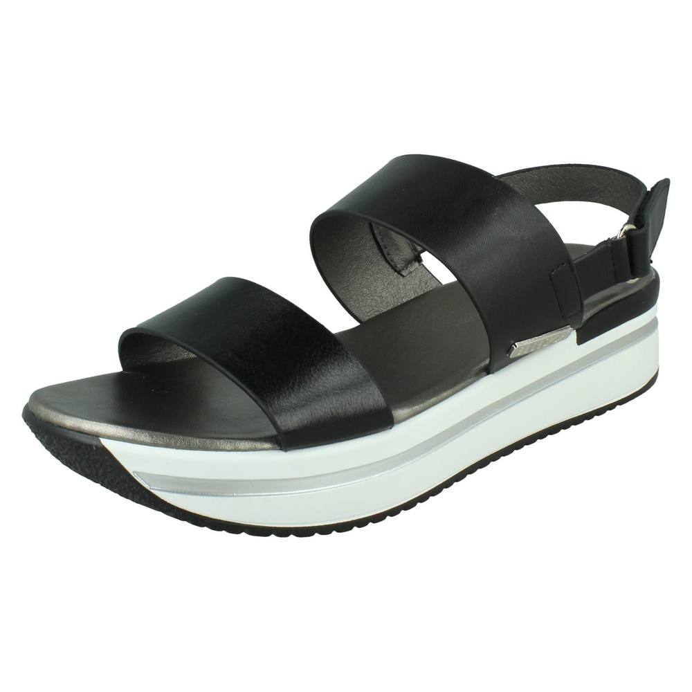 Elle Sport Women's Ankle Strap Sandals in Black