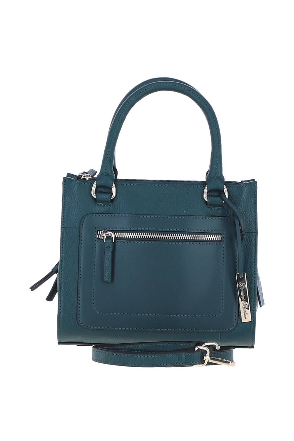 Ashwood Leather Three Section Real Leather Tote Shoulder Bag In Green