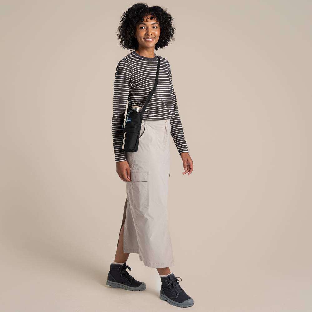 Craghoppers Nosilife Pro Midi Insect-Repellent Skirt In Light Beige