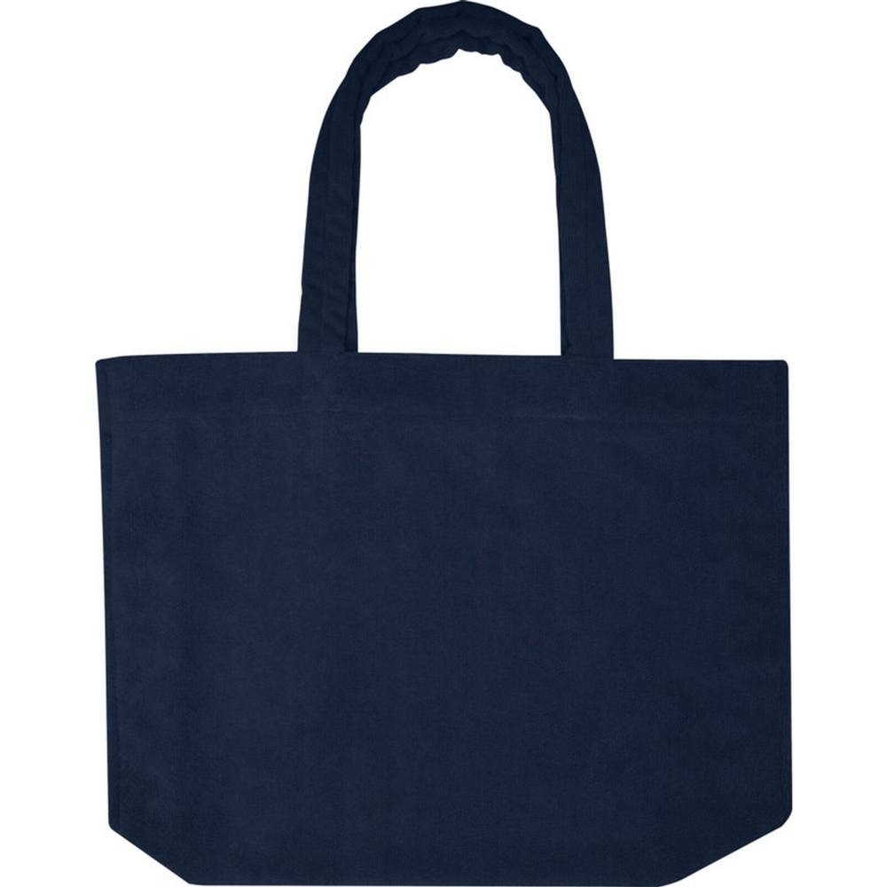 Floso Siam Terrycloth Beach L Tote Bag In Navy