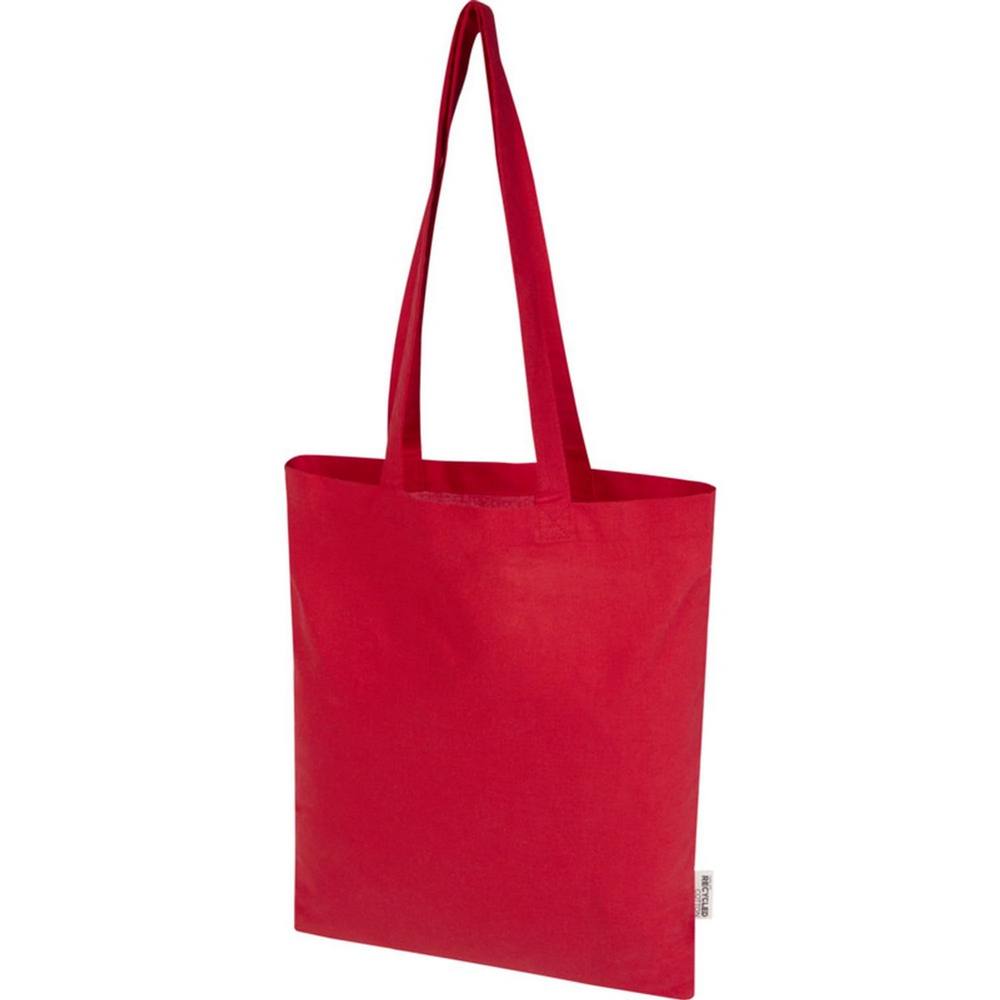Floso Madras Cotton L Tote Bag In Red