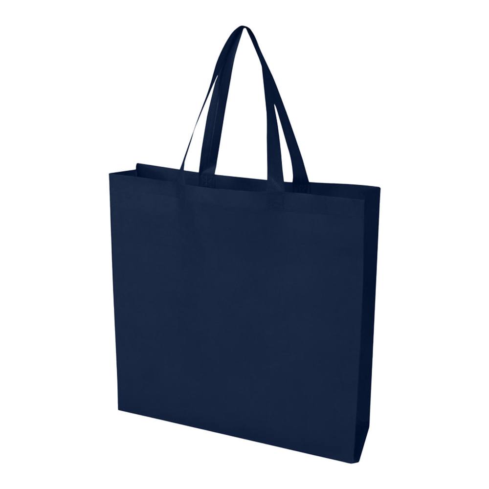 Floso Seal Non-Woven Gusseted L Tote Bag In Navy
