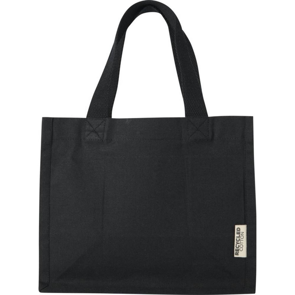 Floso Odessa Mini Cotton L Tote Bag In Black