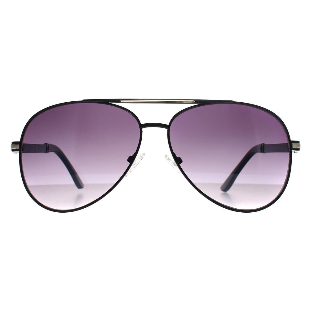 Guess Unisex Aviator Black Grey Gradient GF Sunglasses