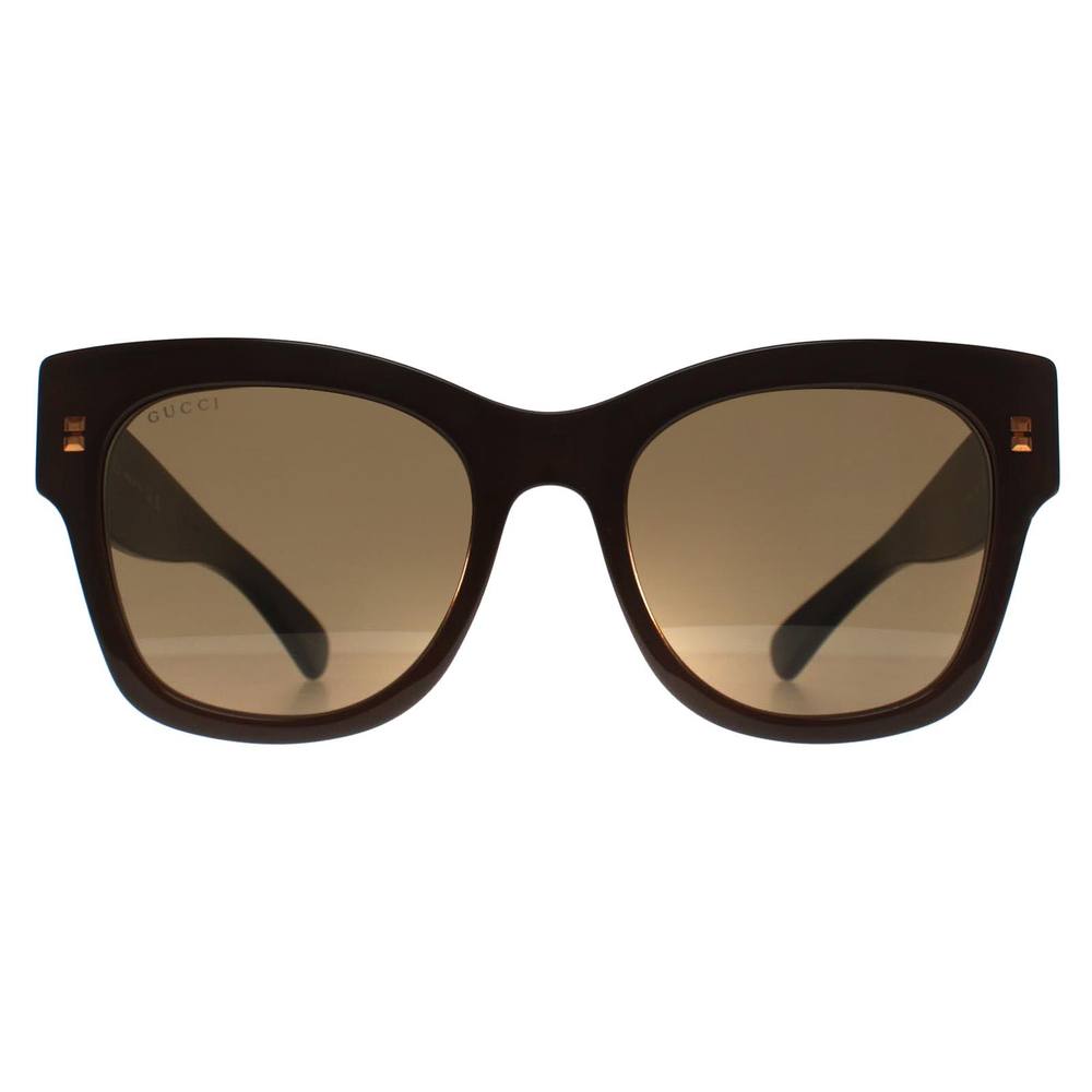 Gucci Women's Cat Eye Brown GGS Sunglasses
