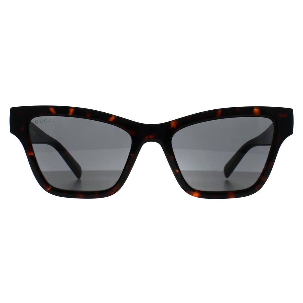 Gucci Women's Cat Eye Havana Grey GGS Sunglasses in Brown