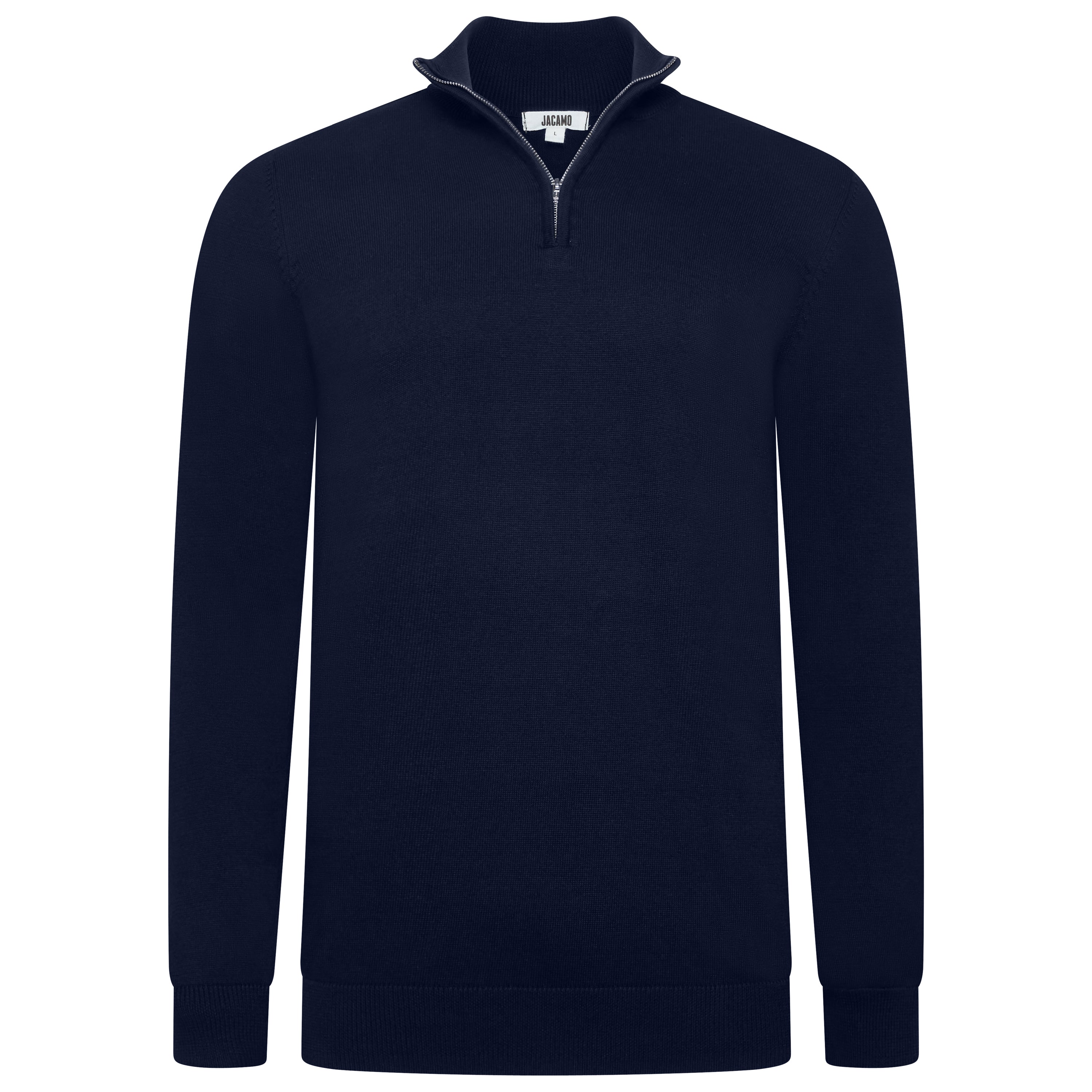 Jacamo Quarter Zip Jumper - Navy Blue
