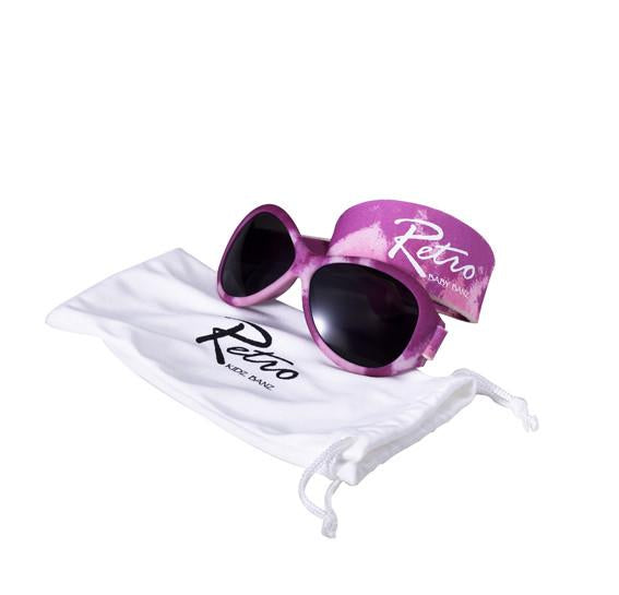 Retro Banz® Wrap Around Sunglasses - Kidz - Pink Diva