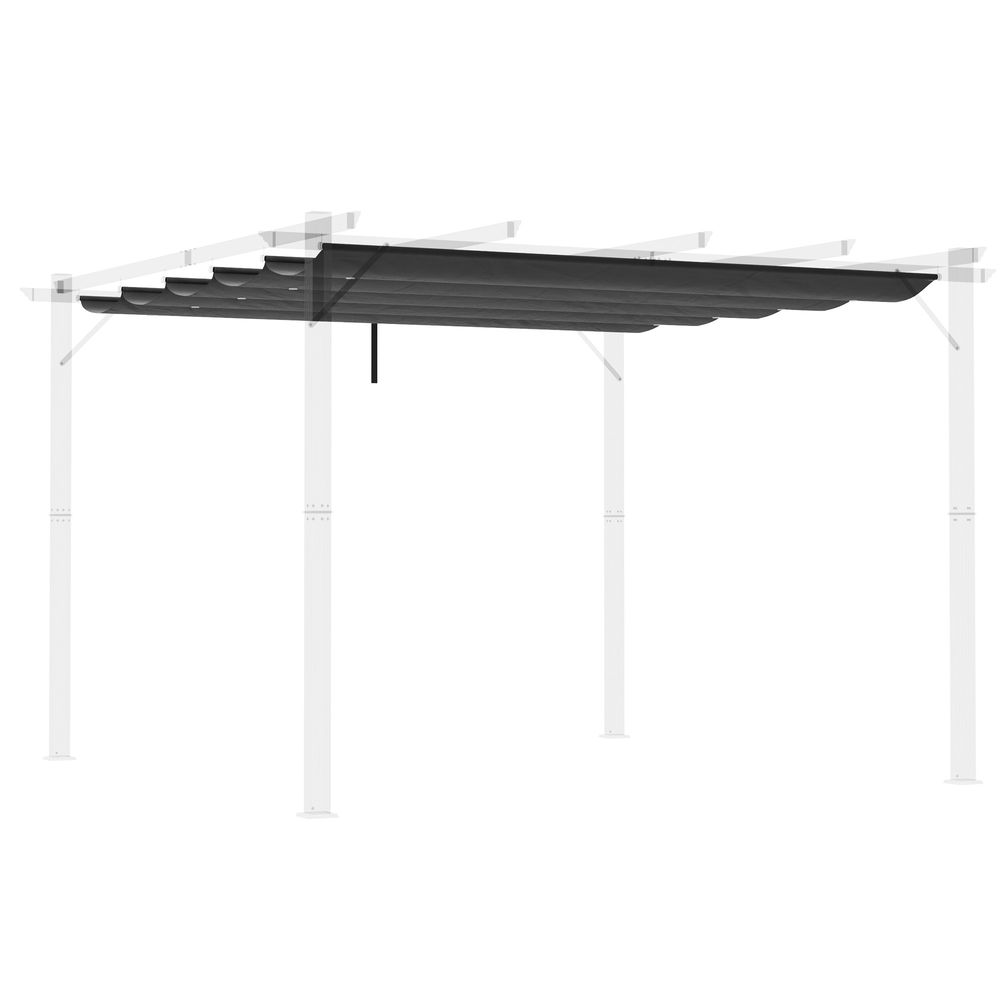 Premium Grey Pergola Shade Cover, xm Replacement Canopy, Top Quality