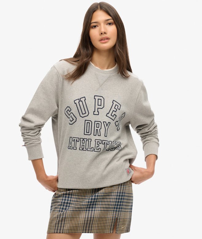 Superdry & Co Ladies Classic Check Mini Skirt, Beige, Size: