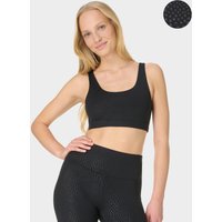 Sweaty Betty All Day Embossed Bralette, Black, Women's