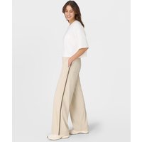 Sweaty Betty Explorer Side Stripe Wide Leg Trousers, Neutral, Women's