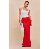 Tomato Tencel Maxi Skirt, Tomato Red