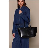 Black PU Oversized Handbag