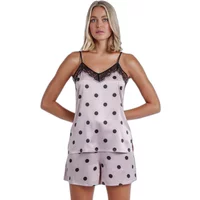 Elegant polka dot women’s pyjamas with straps Admas Classic