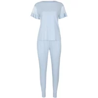 Women's short-sleeved top and trouser pyjamas Lisca Smooth