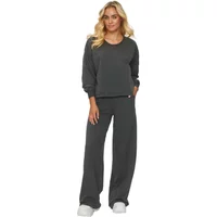 Women's sweatshirt and wide-leg trousers set Makadamia